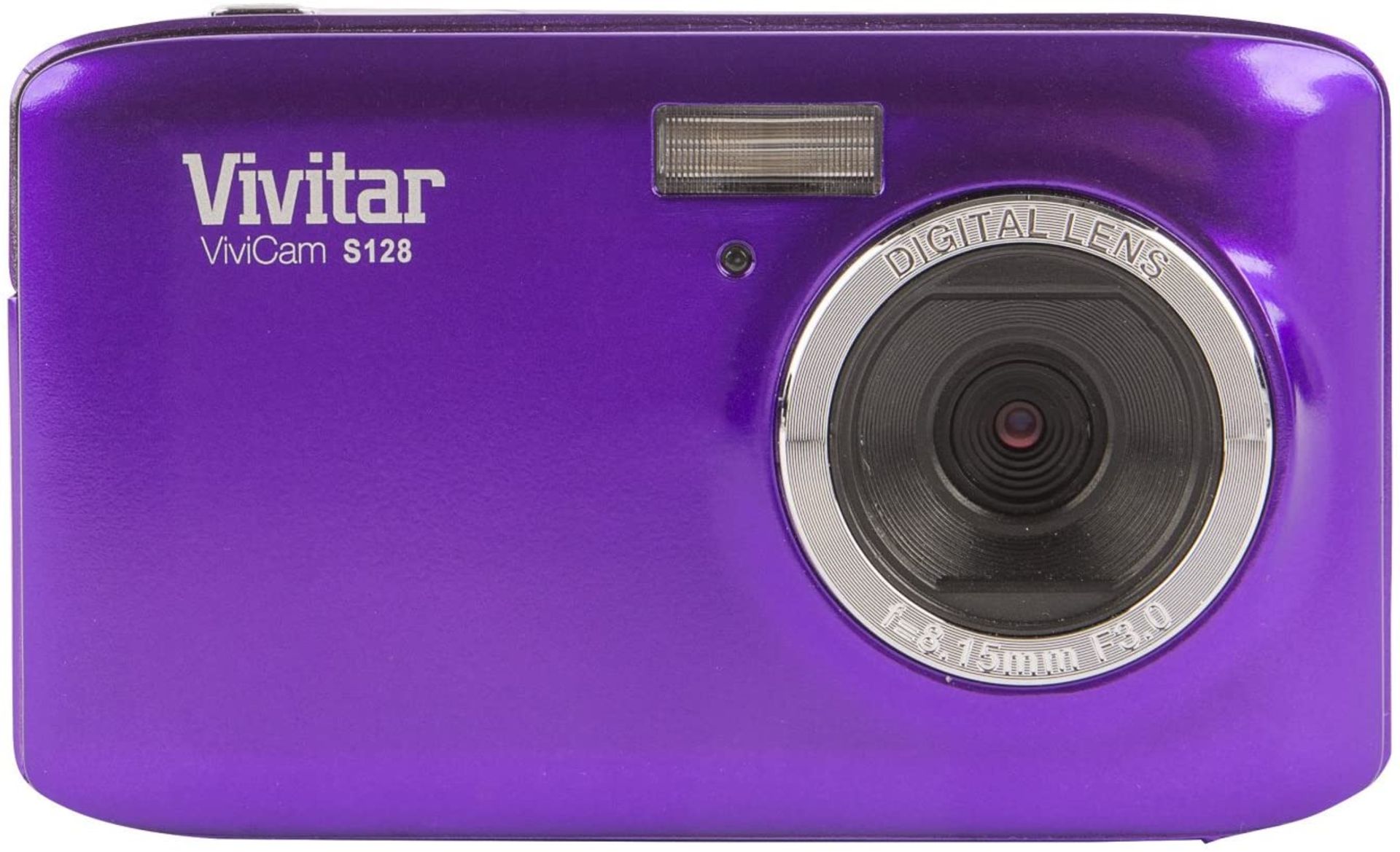 2 x 18 Megapixel Compact Digital Camera Vivitar E128 18MP with a 2.7 Screen Purple & Black - Image 2 of 2
