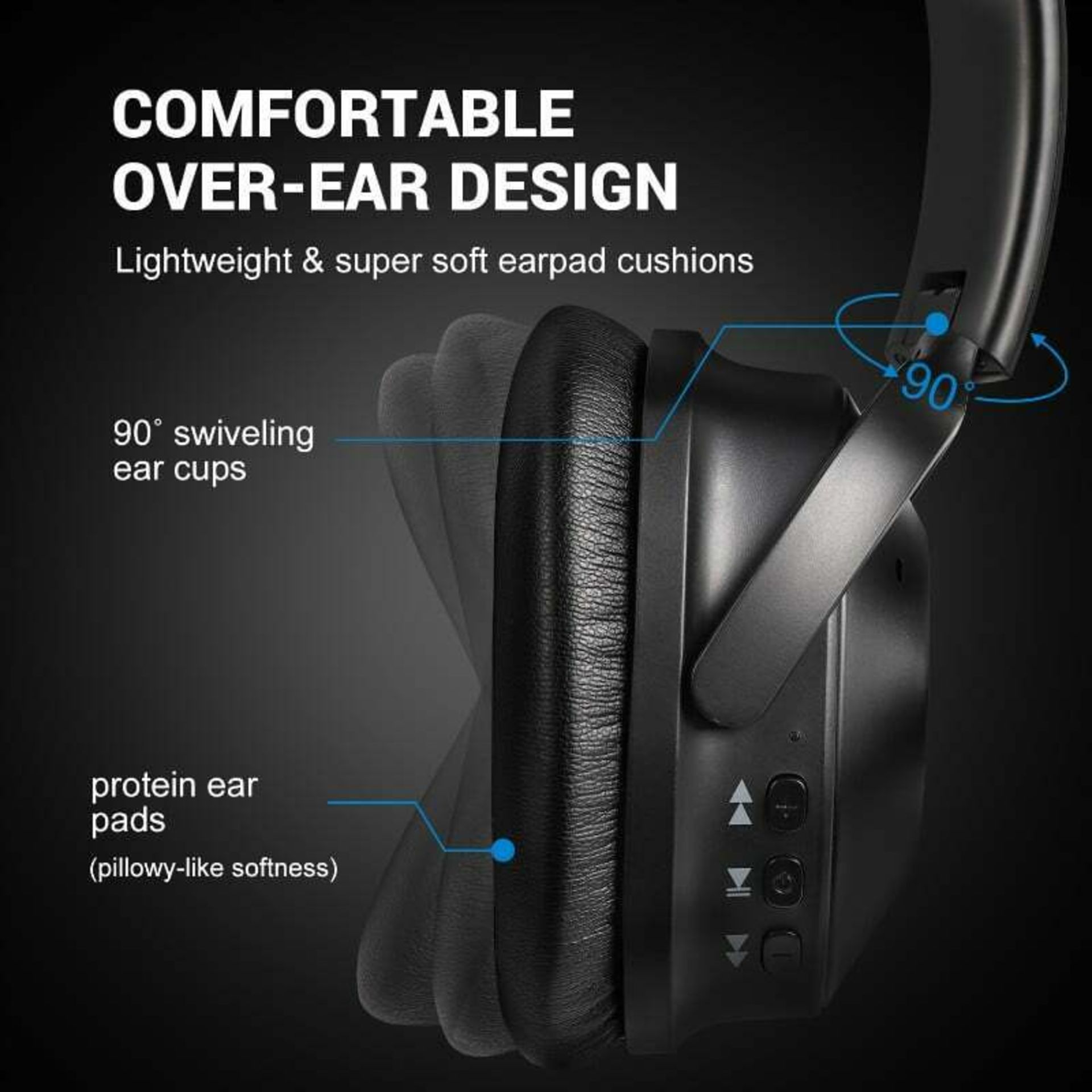 Oneaudio A9 Traveller ANC Bluetooth Headphones - Image 3 of 9