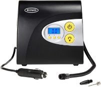 Ring Automotive RAC601 Digital Tyre Inflator with Auto Stop and LED Light For cars, motorbikes, infl