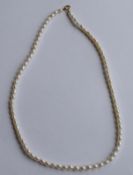 Set Of Pearls With 9ct Gold Clasp