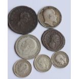 Group Of Seven Old Coins