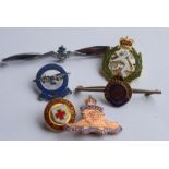 Set Of 6 Vintage Sweetheart Brooches