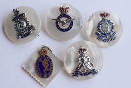 Set Of 5 Vintage Sweetheart Brooches