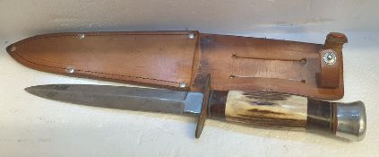 Fighting Knife And Sheath