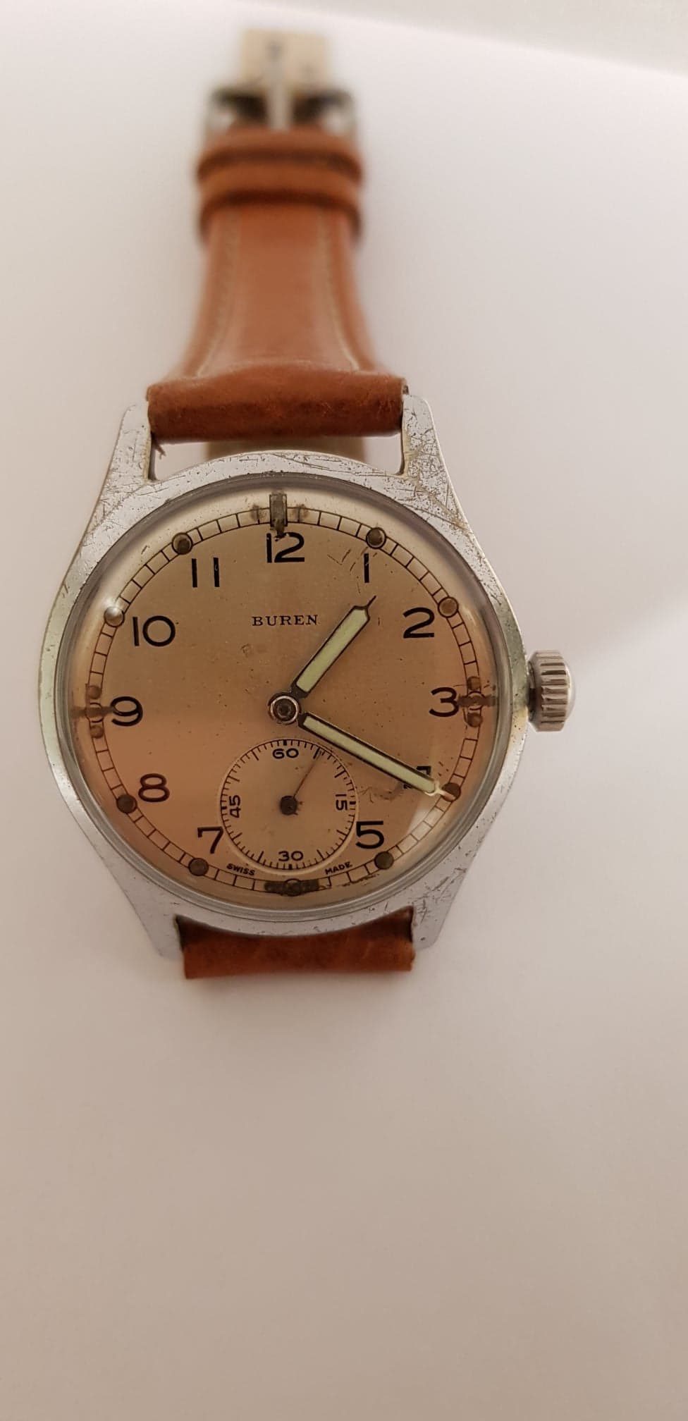 WW2 Buren ATP Military Wristwatch Serviced - Image 5 of 16