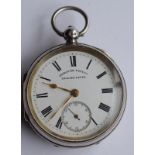 Silver Improved Patent English Lever Pocket Watch