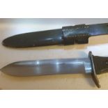Broad Blade German Knife And Sheath