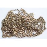 9ct Gold Muff Chain 60 Inches