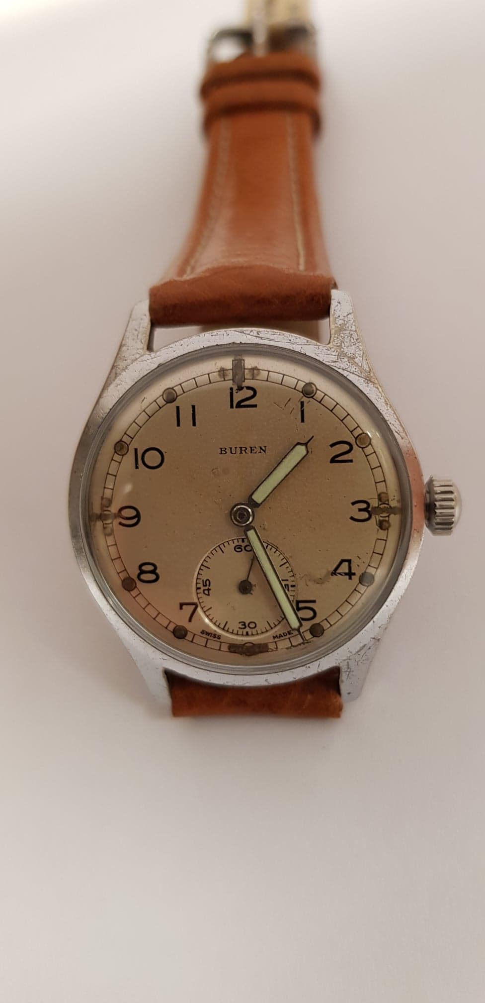 WW2 Buren ATP Military Wristwatch Serviced - Image 9 of 16