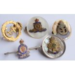 Set Of 5 Vintage Sweetheart Brooches