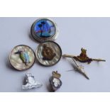 Set Of 7 Vintage Sweetheart Brooches