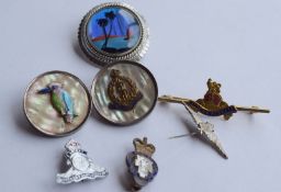 Set Of 7 Vintage Sweetheart Brooches