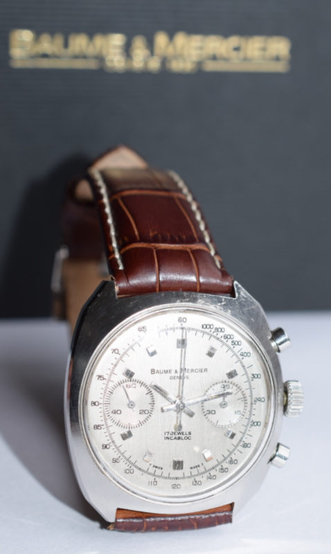 Lovely Vintage Baume And Mercier Chronograph Just Serviced - Image 9 of 14