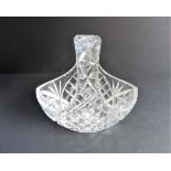 Vintage Bohemian Crystal Flower Basket