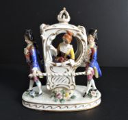 Antique Volkstedt Porcelain Figural Group