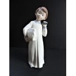 Lladro Nao Figurine Boy at Bedtime