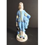 Sitzendorf Porcelain Figurine After Gainsborough's Blue Boy