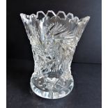 Vintage Bohemian Crystal Vase