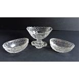 Vintage Art Deco Garniture Glass Dishes