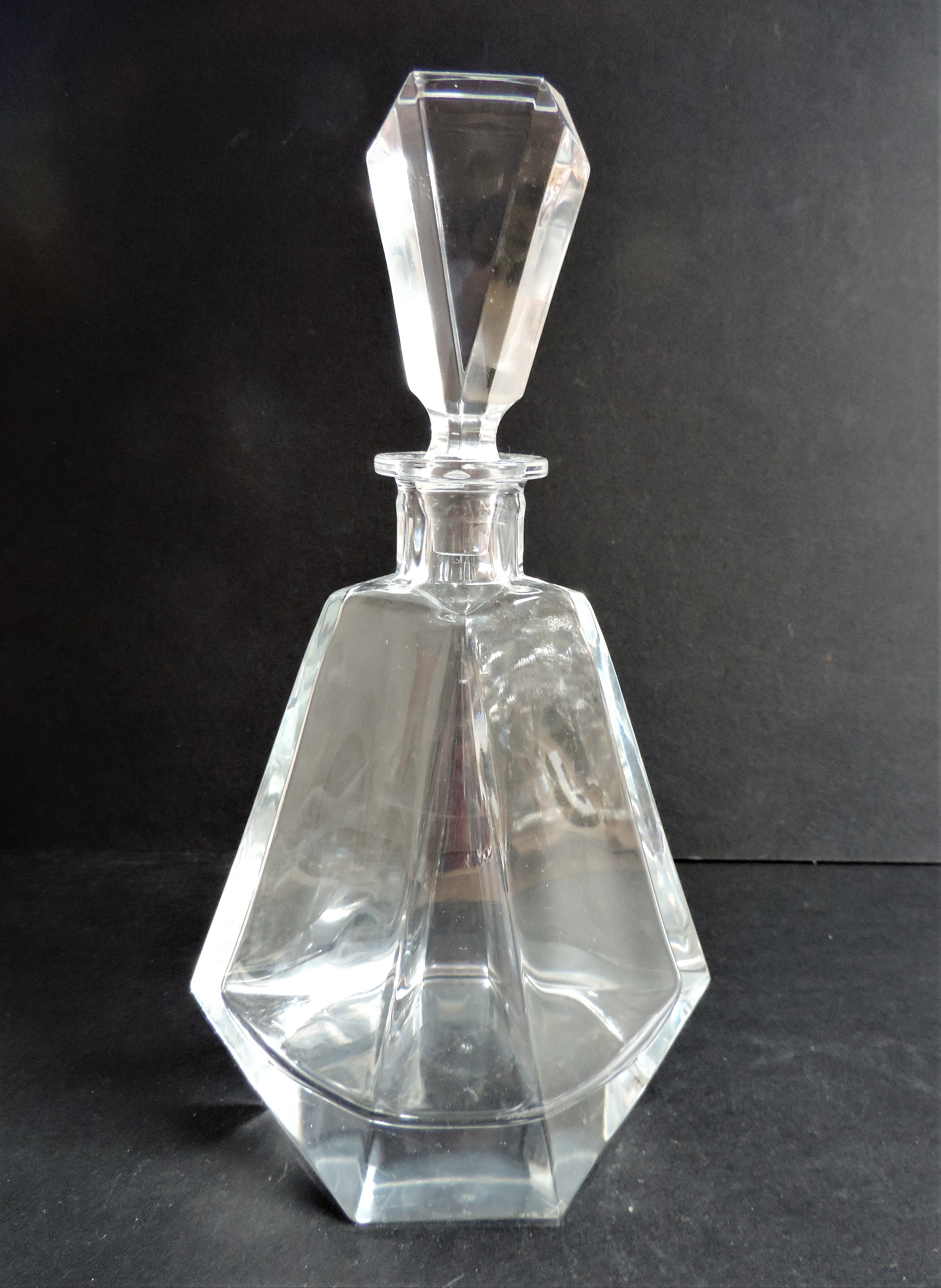 Vintage Art Deco Glass Decanter