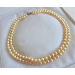 Vintage Double Strand Pearl Necklace