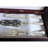 Silver Cake Serving Set