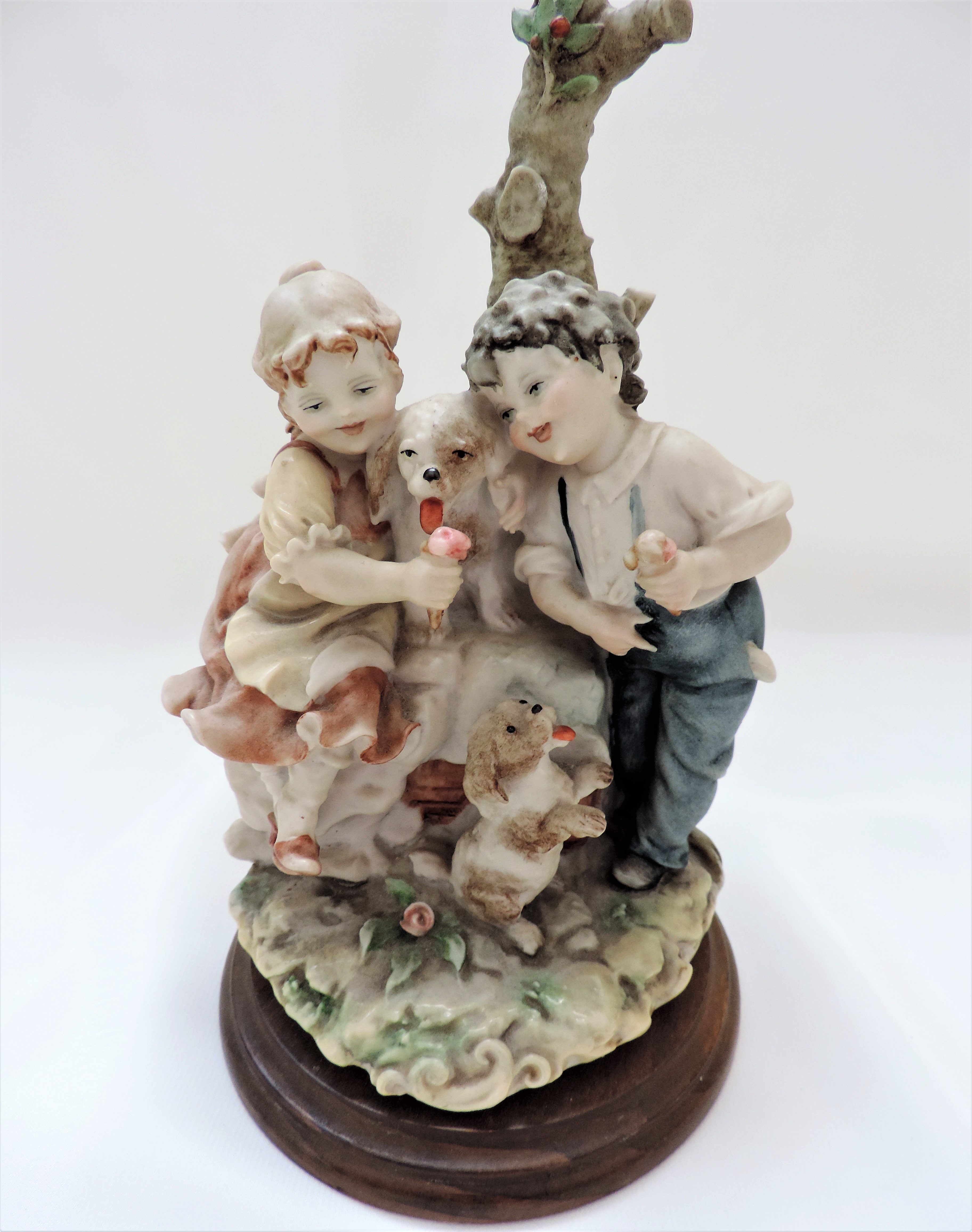 Capodimonte Figurine Children & Puppies - Image 3 of 6