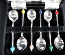 Vintage Silver Plated Coffee Bean Spoons