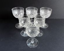 Antique Crystal Wine Glasses