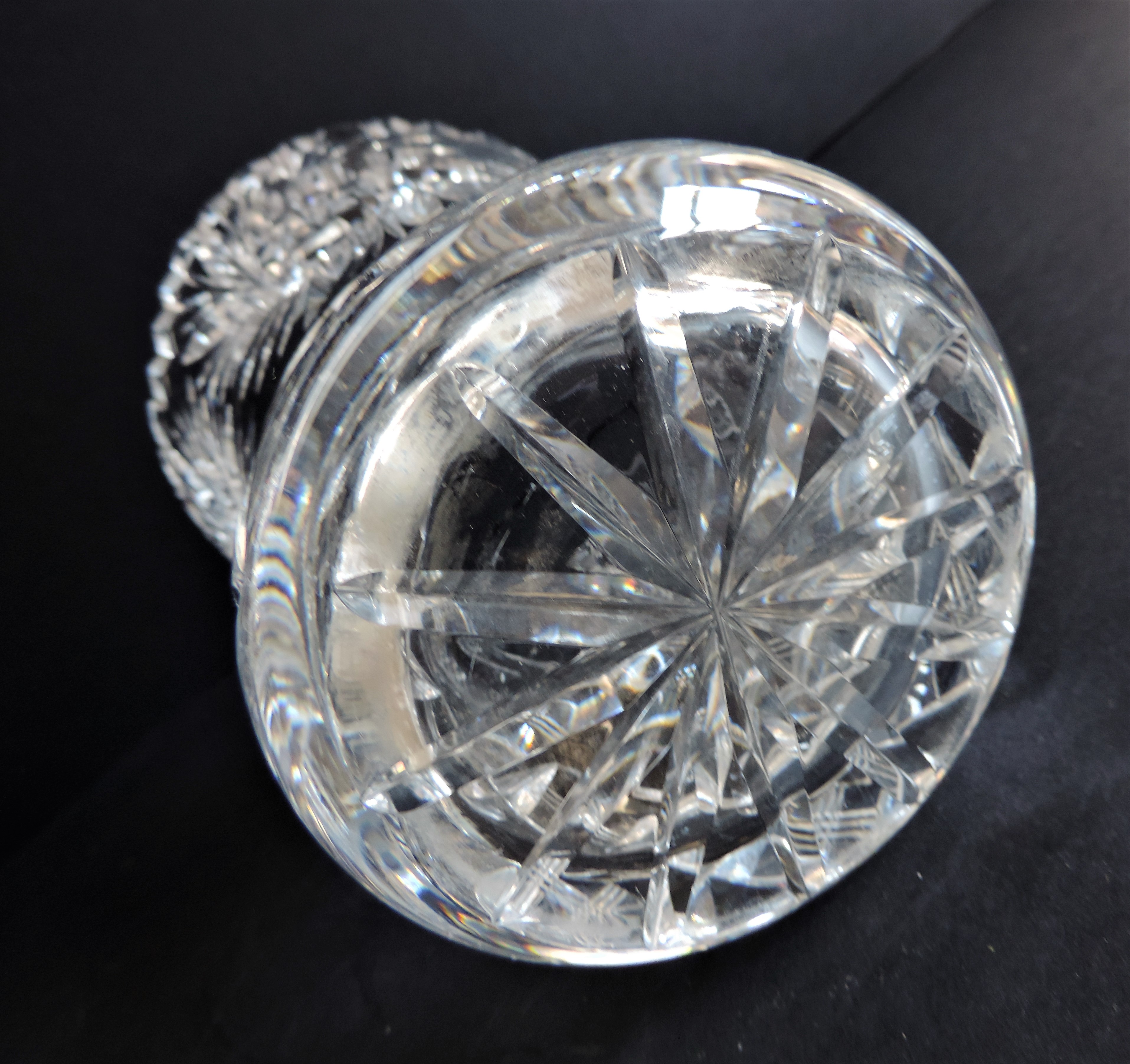 Vintage Bohemian Crystal Vase - Image 3 of 4