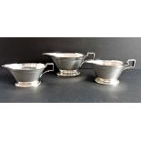 Roberts & Belk Ltd Art Deco Silver Plated Sauce Boats