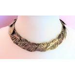 Vintage Gold Leaf Necklace