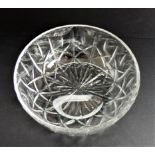 Large Royal Brierley Crystal Bowl 20cm Wide