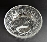 Large Royal Brierley Crystal Bowl 20cm Wide