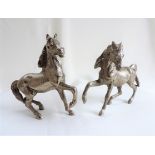 Vintage Italian Silver Horse Sculptures