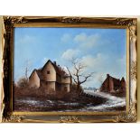 Original Oil on Canvas Dutch Scene