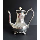 Antique Victorian Silver Plate Coffee Pot