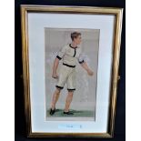 Original Antique VANITY FAIR Spy Litho - Charles Burgess Fry 'Oxford Athletics'