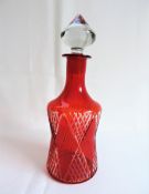 Vintage Bohemian Crystal Decanter