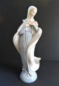 Lladro our Lady with Flowers Figurine