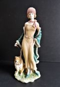 Art Deco Style Regal Porcelain Figurine