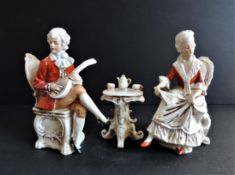 Antique German Porcelain Figurines circa 1880's