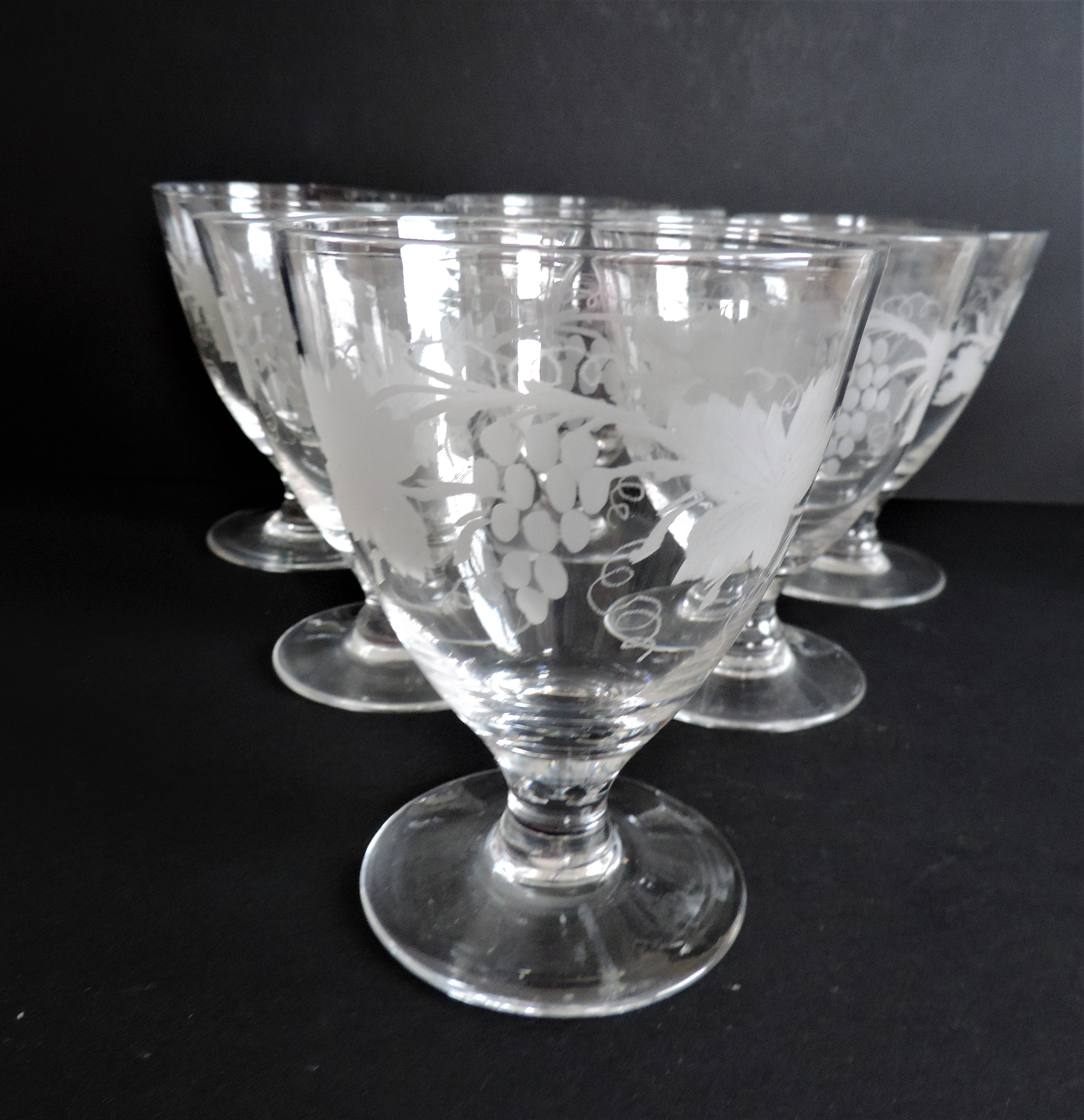 Art Deco Wine Goblets and Carafe Drinks Set c.1930's - Image 2 of 7