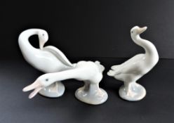 Lladro Geese Figurines