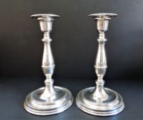 Pair of Elkington Silver Plated Candle Sticks