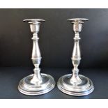 Pair of Elkington Silver Plated Candle Sticks
