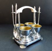 Vintage Art Deco Style Egg Cruet Set