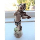 Italian Porcelain Cherub Figurine