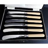 Vintage Set Silver Plated Butter Knives