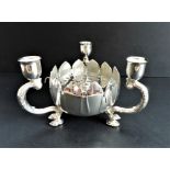 Vintage Viners Silver Plated Candle Holder/Rose Bowl